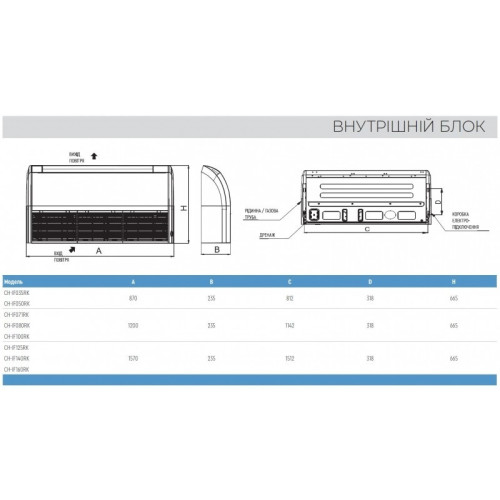 Кондиционер Cooper&Hunter CH-IF160RK2/CH-IU160RM2